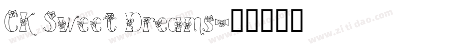 CK Sweet Dreams字体转换